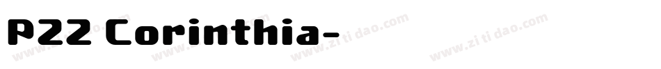 P22 Corinthia字体转换